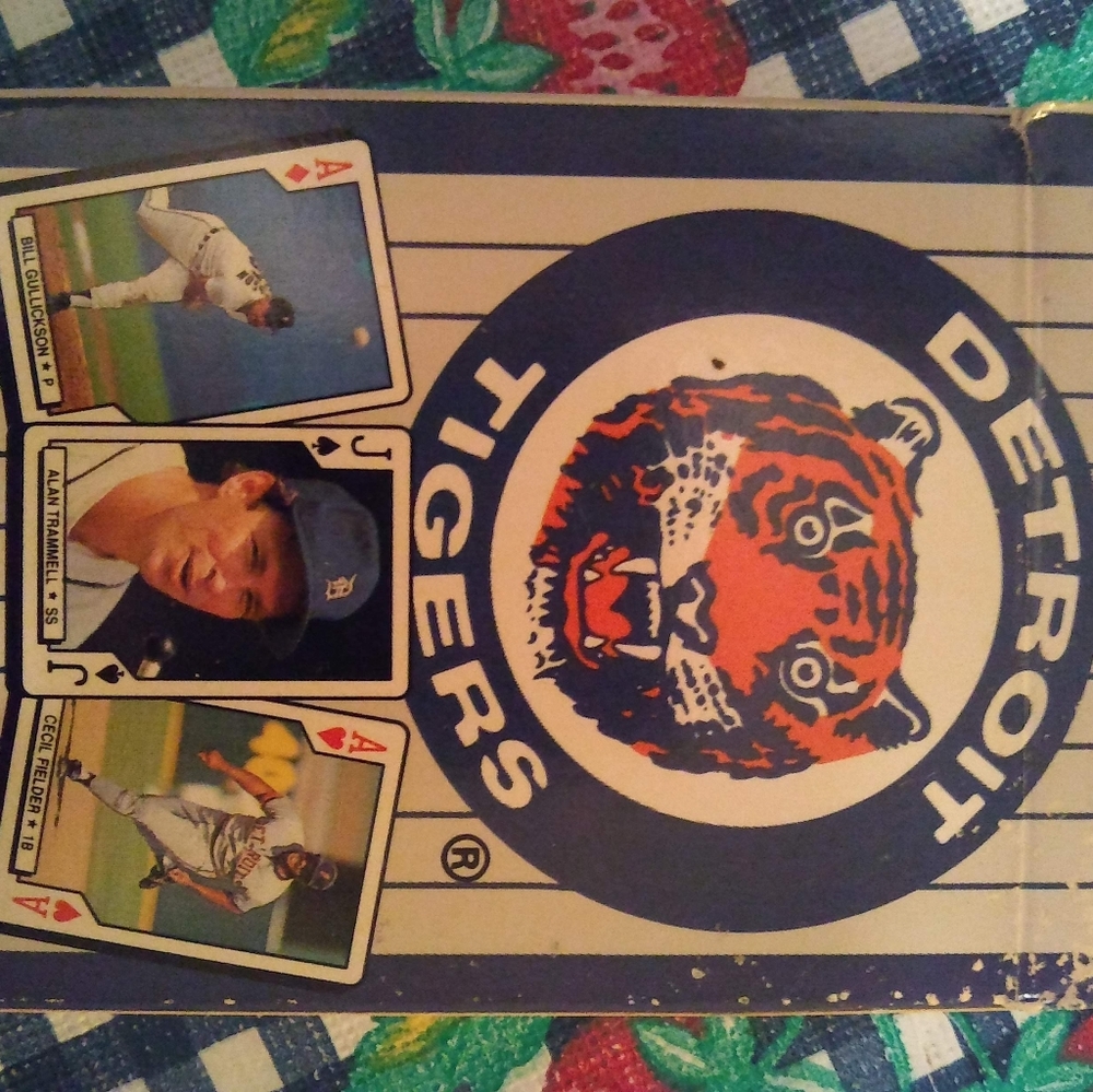 1992 MLB Detroit Tigers Playing Cards